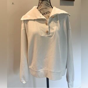 Women’s vintage Banana Republic pullover polo sweatshirt size medium